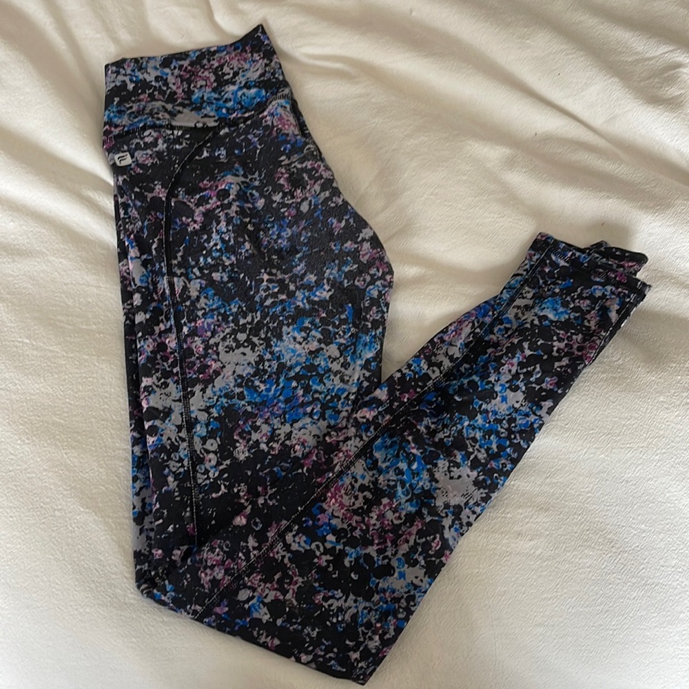 Fabletics blue/purple print leggings